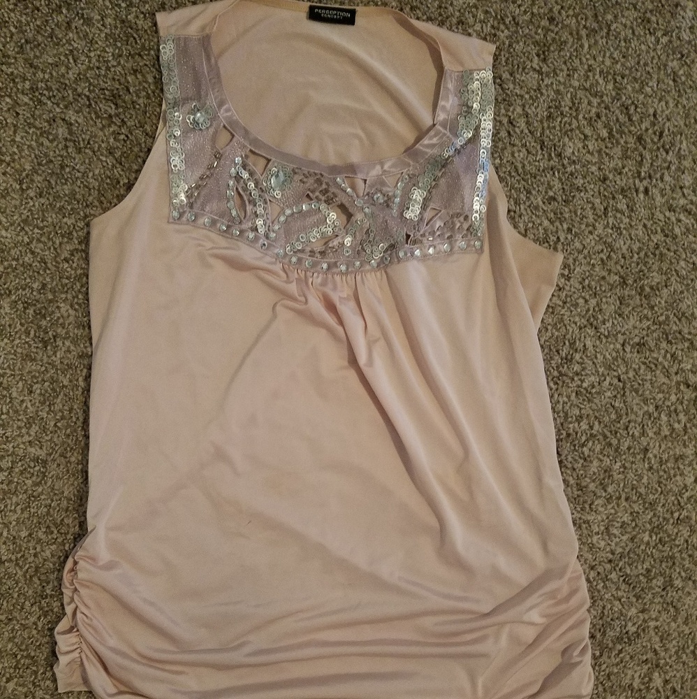 Flashy, blush tank